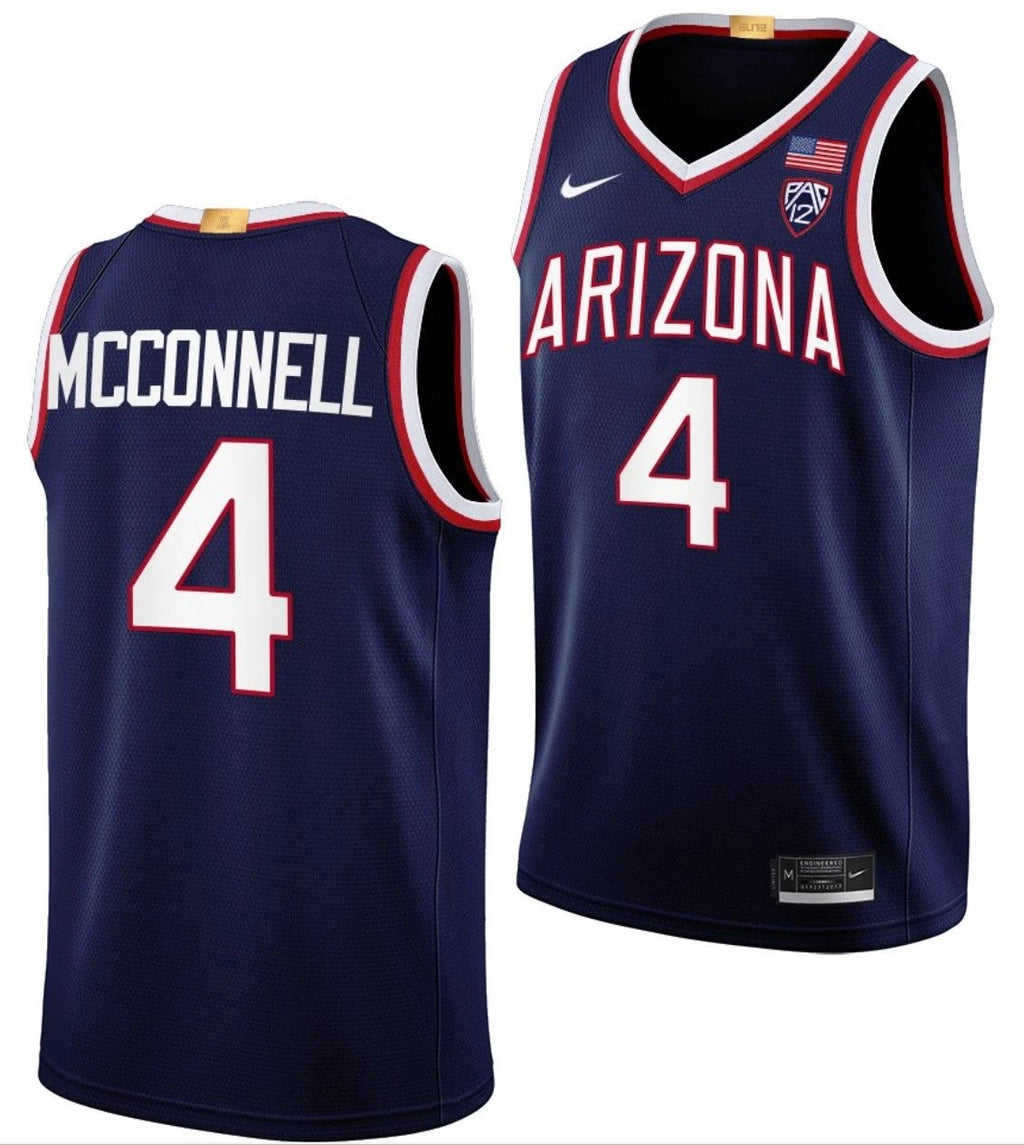 TJ McConnell Jersey Arizona Wildcats College Basketball Limited #4 by My store basketball