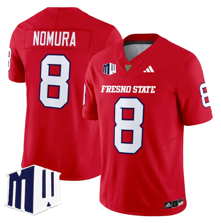 Tuasivi Nomura Jersey #8 Fresno State Bulldogs 2024 Stitched Red by My Store
