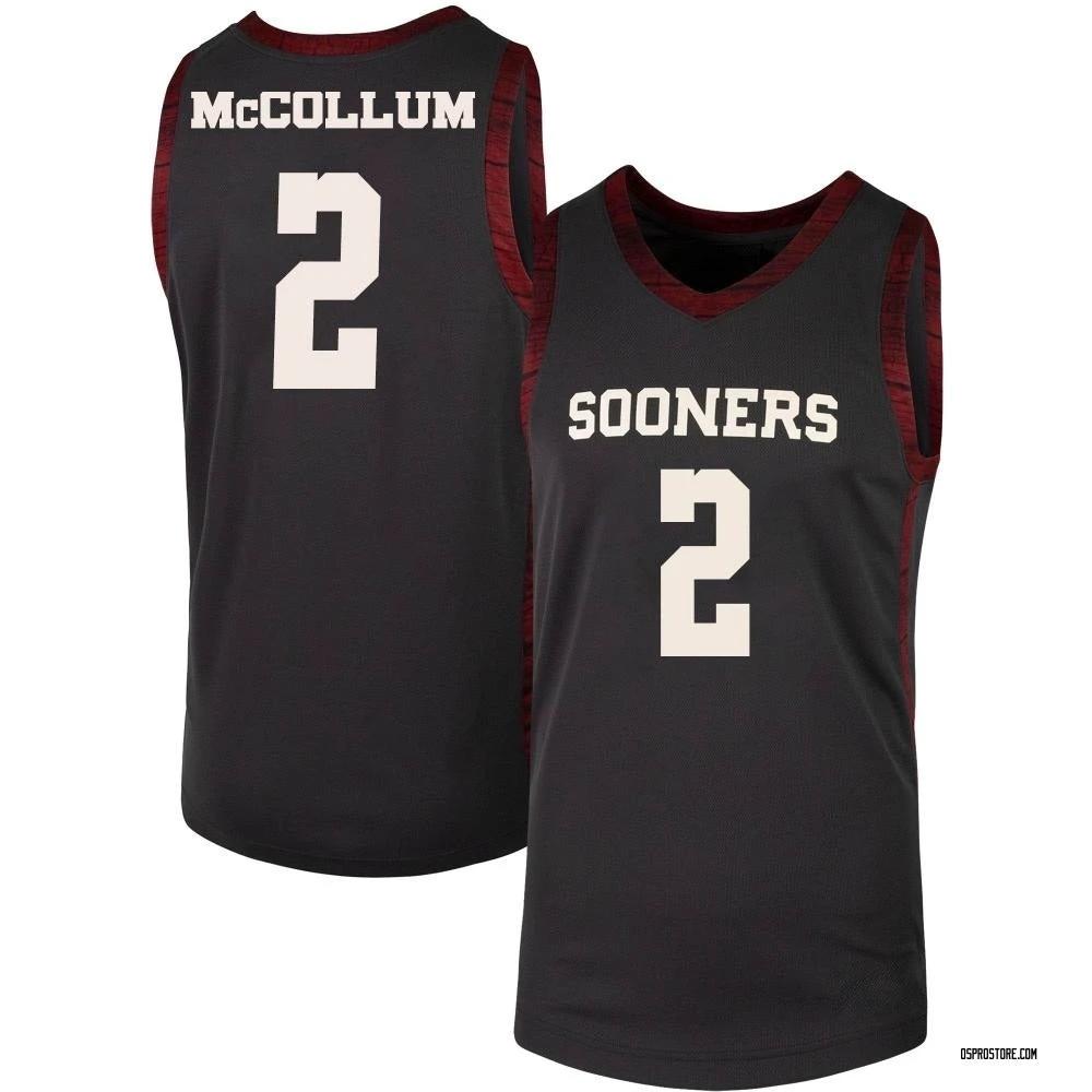 TJavian McCollum Jersey #2 Oklahoma Sooners College Basketball Black by My store basketball