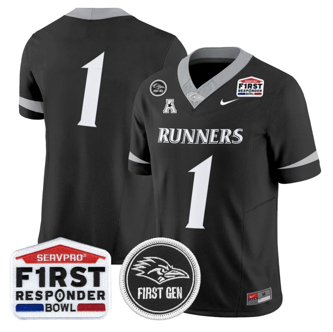 Team Jersey #1 UTSA Roadrunners 2025 First Responder Bowl Stitched by My Store NCAA Football Jerseys