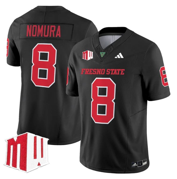 Tuasivi Nomura Jersey #8 Fresno State Bulldogs 2024 Stitched Black by My Store