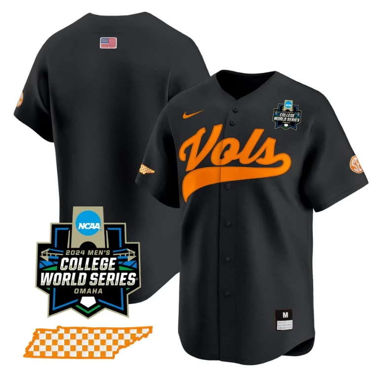 Seth Halvorsen Jersey #24 Tennessee Volunteers 2024 College World Series Patch Vapor Premier Limited NCAA Baseball Stitched White (Copy) by My Store