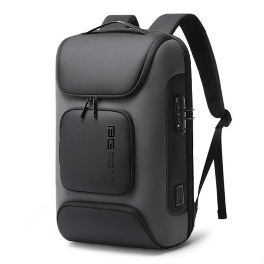 BANGE BG-7216plus Anti-theft Waterproof Travel Men's Backpack 15.6 Inch Laptop Bag (Gray) by BowLift
