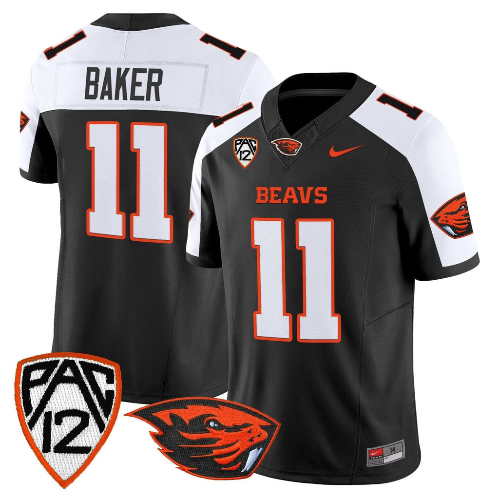 Terry Baker Jersey #11 Oregon State Beavers 2025 Limited Stitched Black Alter by My Store NCAA Football Jerseys