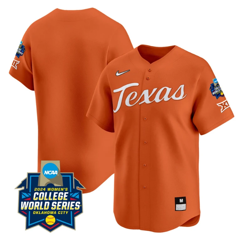 Texas AM Aggies Team Jersey 2024 College World Series Patch Vapor Premier Limited NCAA Baseball Stitched Orange by My Store