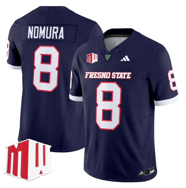 Tuasivi Nomura Jersey #8 Fresno State Bulldogs 2024 Stitched Navy by My Store