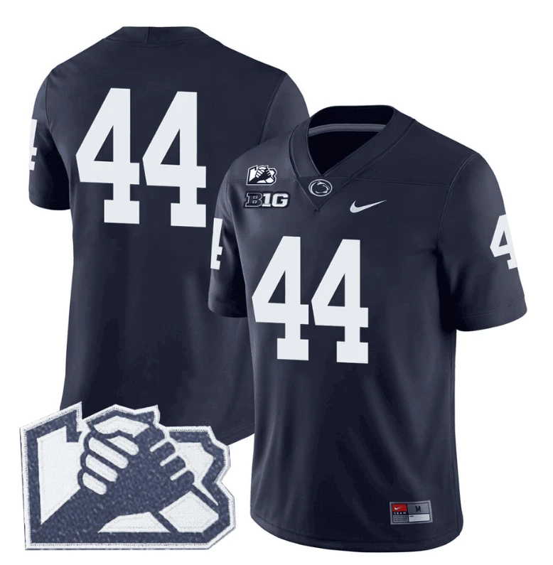 Tyler Warren Jersey #44 No Name Penn State Unity Patch Limited Stitched Navy by My Store