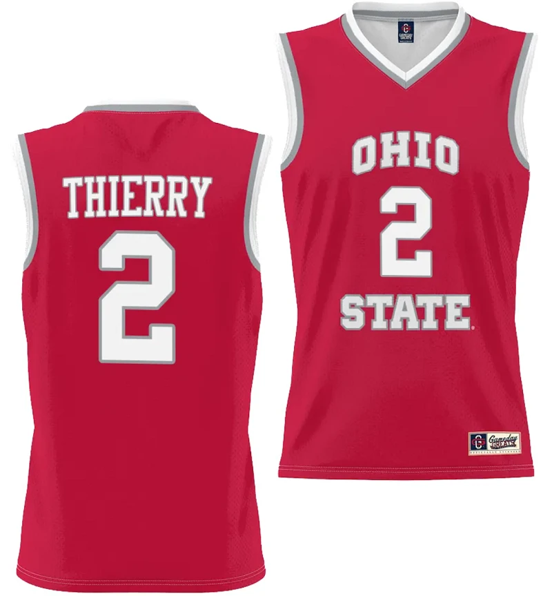 Taylor Thierry Jersey #2 Ohio State Buckeyes College Basketball Lightweight Scarlet by My store basketball