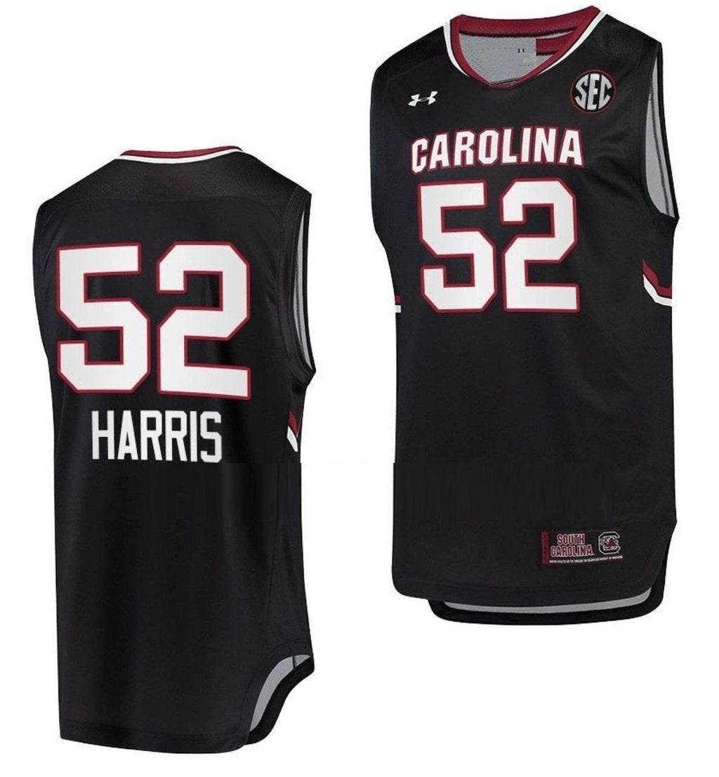 Tyasha Harris Jersey South Carolina Gamecocks Jersey College Basketball Black #52 by My store basketball