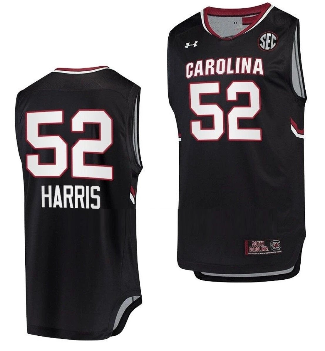 Tyasha Harris Jersey South Carolina Gamecocks Jersey College Basketball Black #52 by My store basketball