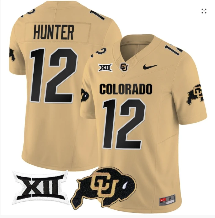 Travis Hunter Jersey #12 Colorado Buffaloes College Football Brown Home Alternative by My Store