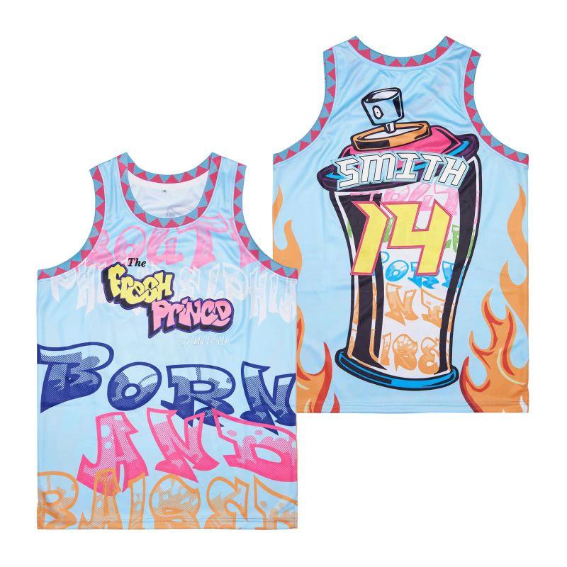 The Fresh Prince South Philly #14 Smith Movie Basketball Jersey by My store basketball