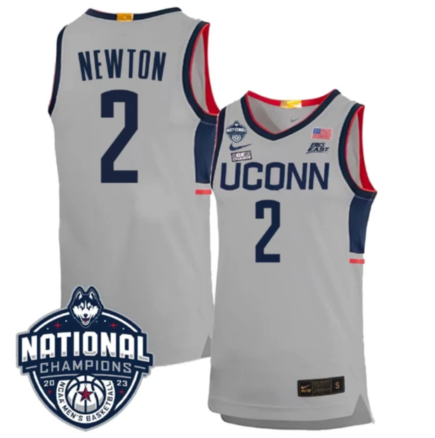 Tristen Newton Jersey #2 UConn Huskies 2023 National Champions College Basketball by My store basketball