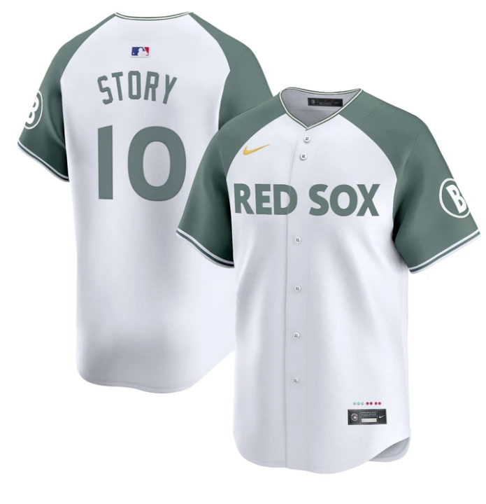 Trevor Story Jersey #10 Boston Red Sox 2025 City Connect Vapor Premier Limited Stitched Alternate by My Store