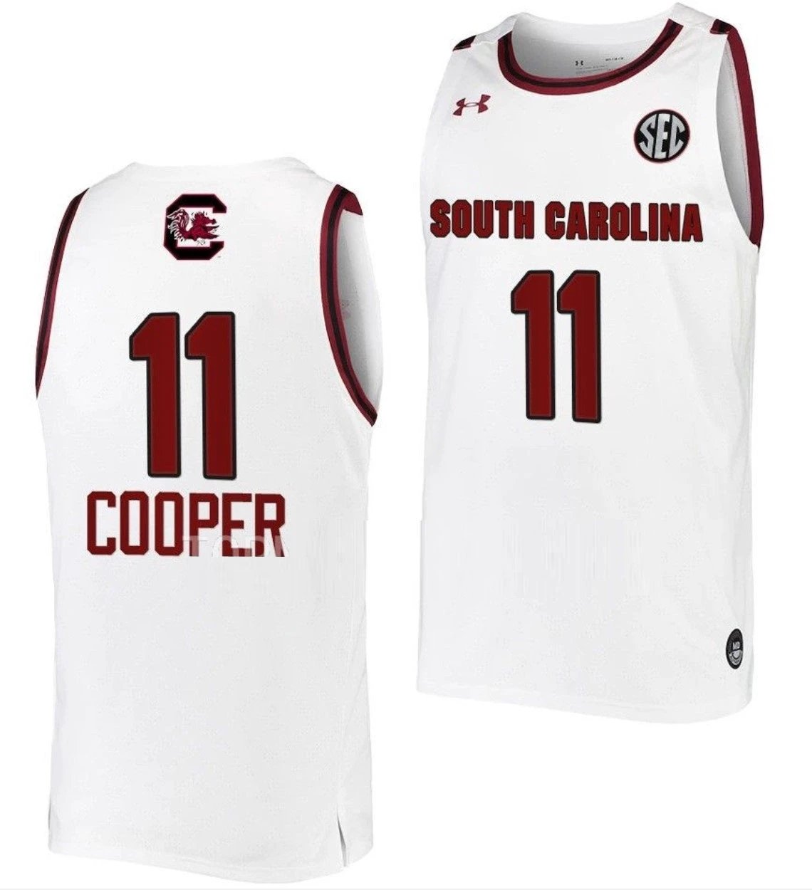 Talaysia Cooper Jersey South Carolina Gamecocks College Basketball White #11 by My store basketball