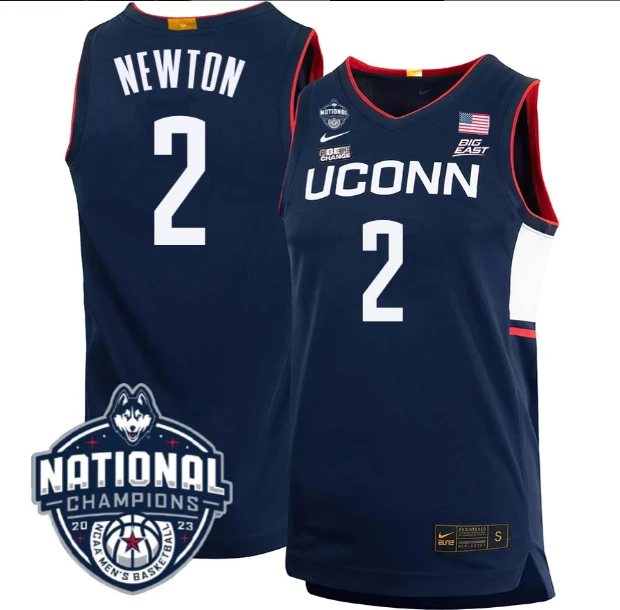Tristen Newton Jersey #2 UConn Huskies 2023 National Champions College Basketball by My store basketball