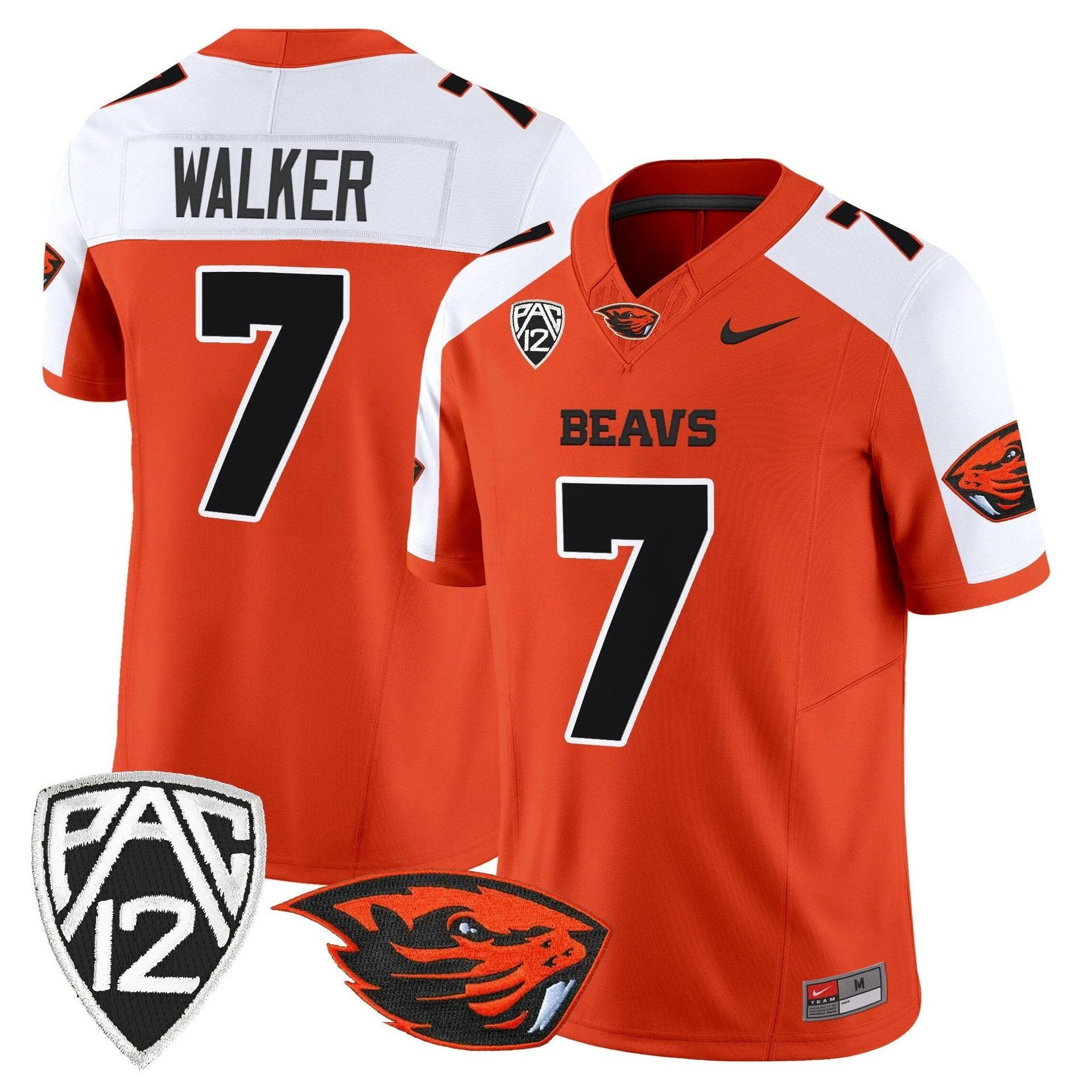 Trent Walker Jersey #7 Oregon State Beavers 2025 Limited Stitched Orange Alter by My Store NCAA Football Jerseys