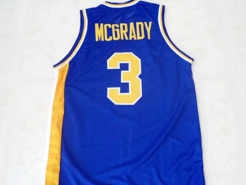 Tracy McGrady Jersey #3 Auburndale High School New Basketball Blue by My store basketball