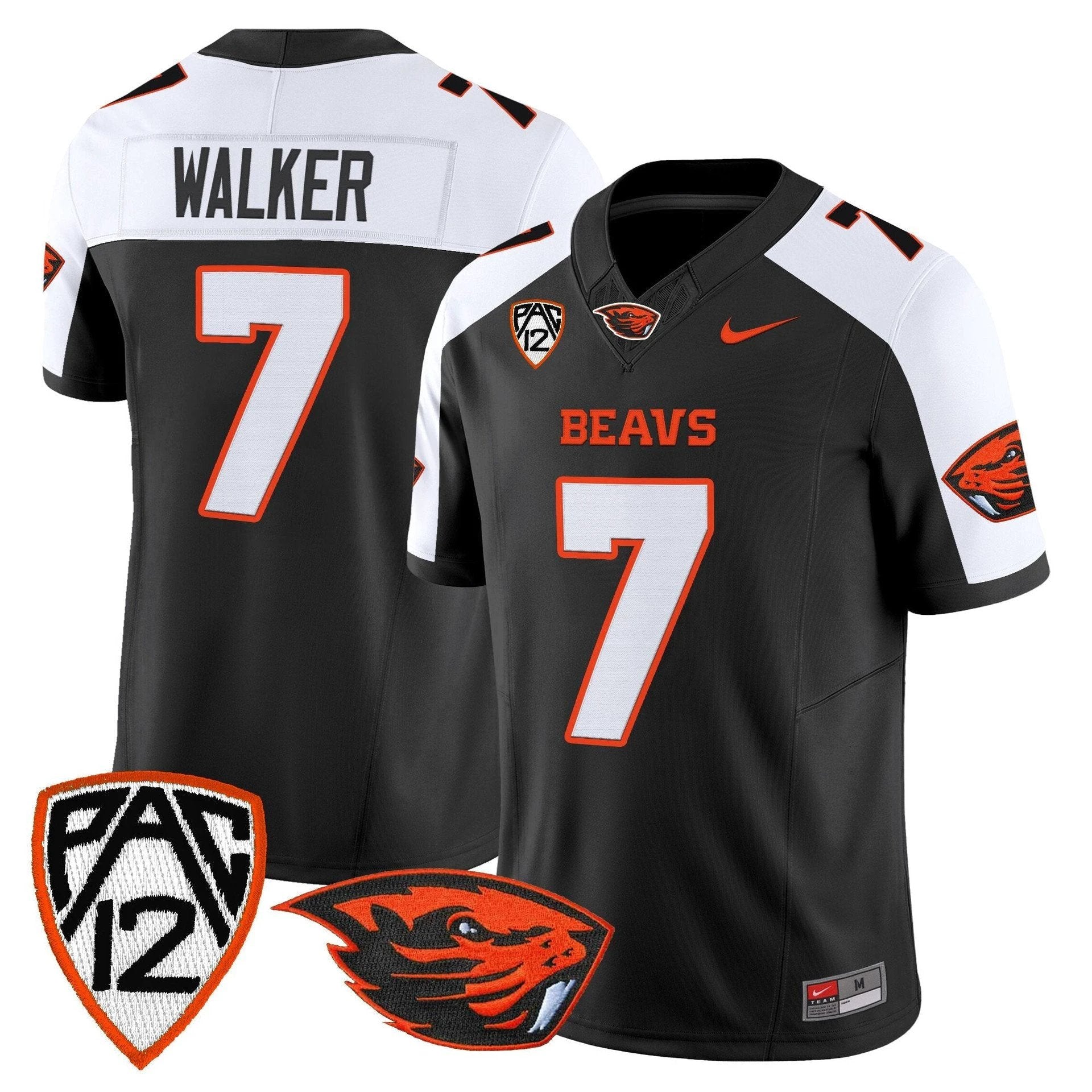 Trent Walker Jersey #7 Oregon State Beavers 2025 Limited Stitched Black Alter by My Store NCAA Football Jerseys