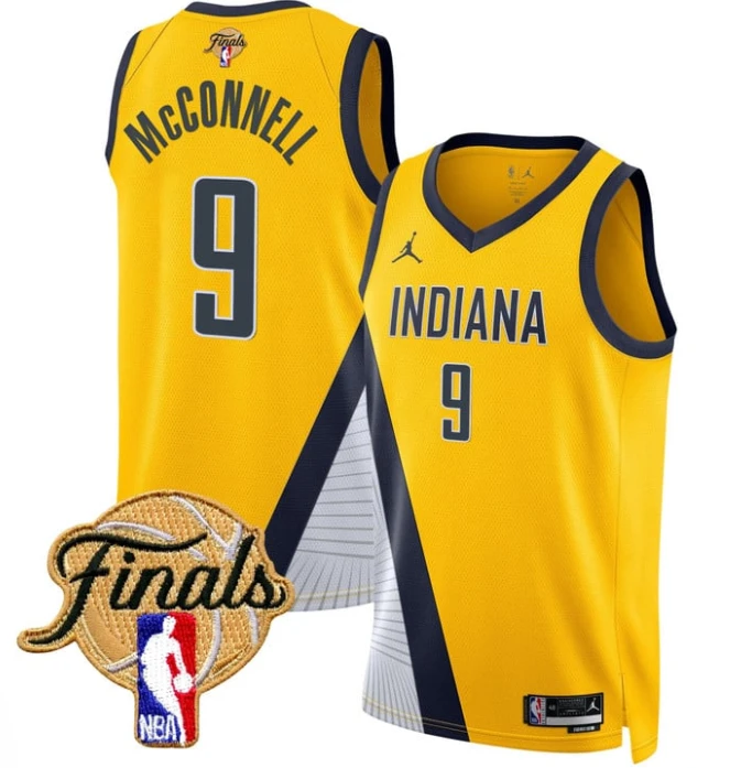 T.J. McConnell Jersey #9 Indiana Pacers 2025 Finals Swingman Stitched Statement by My store basketball