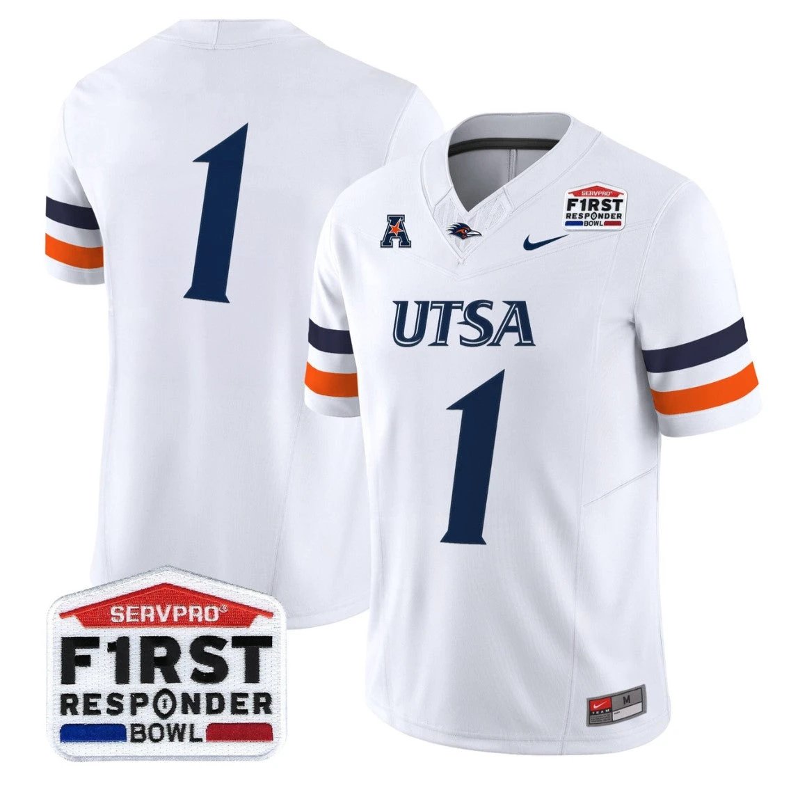 Team Jersey #1 UTSA Roadrunners 2025 First Responder Bowl Stitched by My Store NCAA Football Jerseys