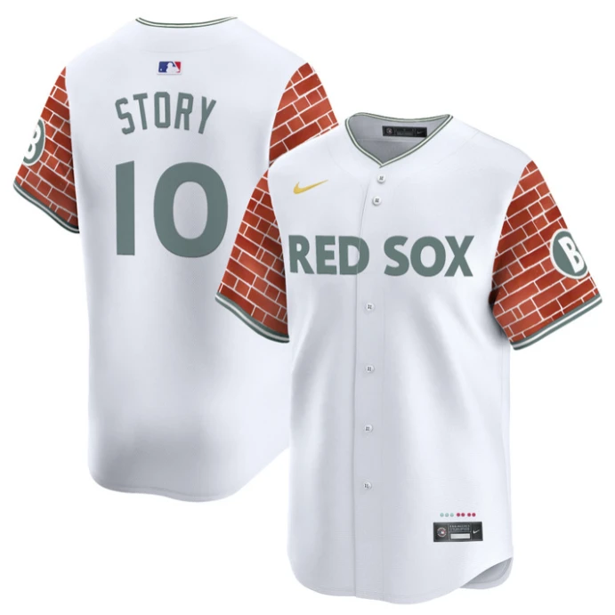 Trevor Story Jersey #10 Boston Red Sox 2025 Fenway Red Brick Style Vapor Premier Stitched White by My Store