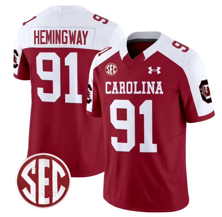 Tonka Hemingway Jersey #91 South Carolina Gamecocks Football 1980 Throwback Vapor Limited Garnet Alternate by My Store