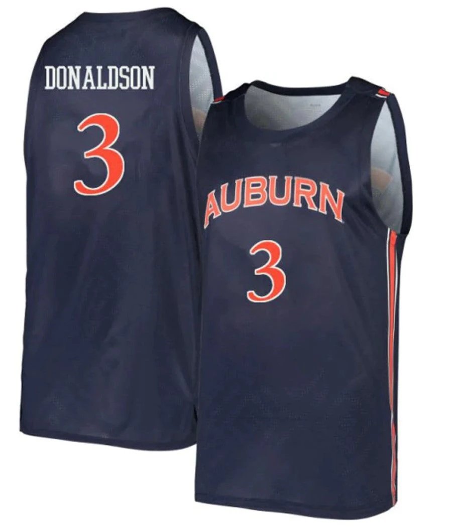Tre Donaldson Jersey Auburn Tigers College Basketball #3 by My store basketball