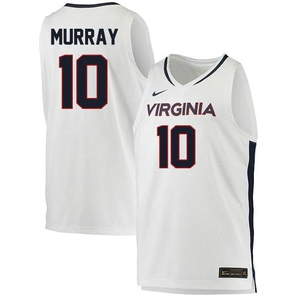 Taine Murray Jersey #10 Virginia Cavaliers College Basketball Stitched White by My store basketball