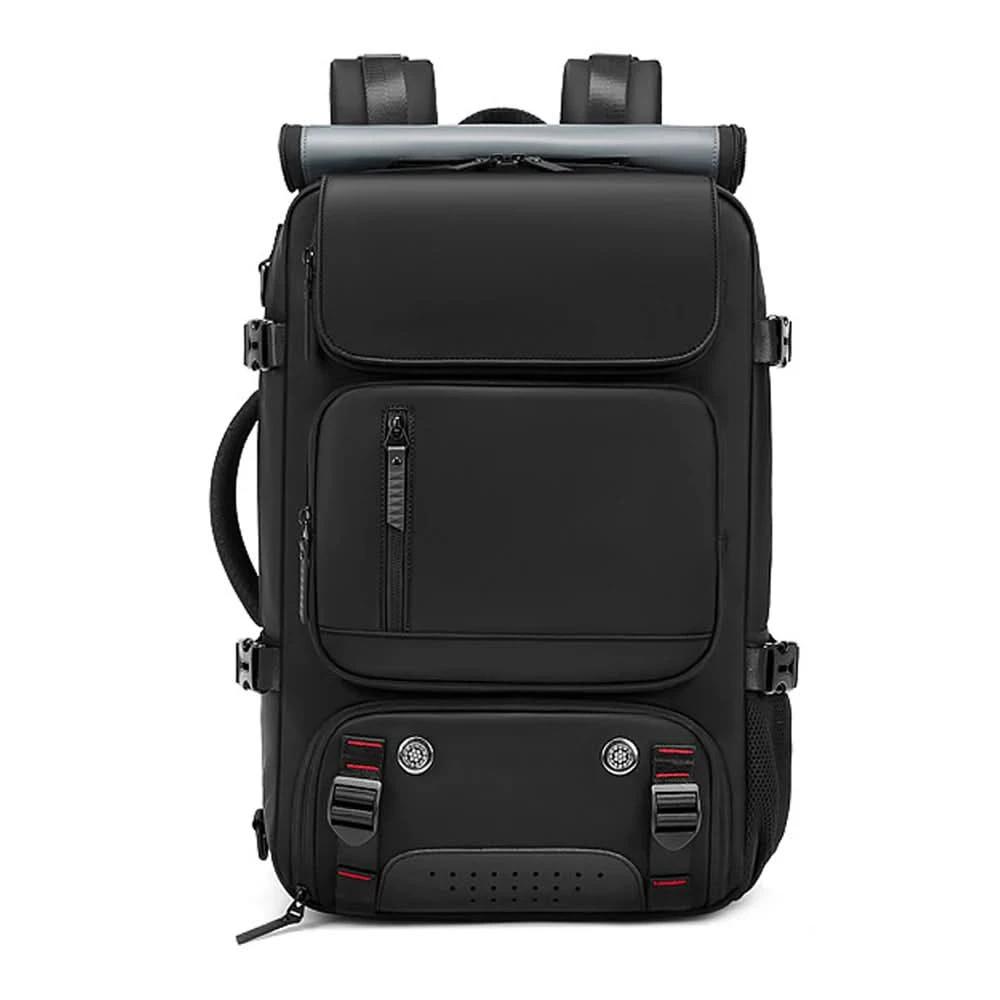 Travel backpack with USB connection, shoe compartment & anti-theft compartment by BowLift
