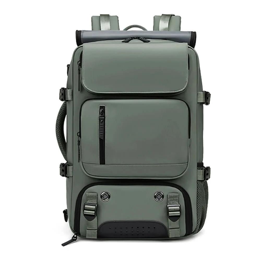 Travel backpack with USB connection, shoe compartment & anti-theft compartment by BowLift