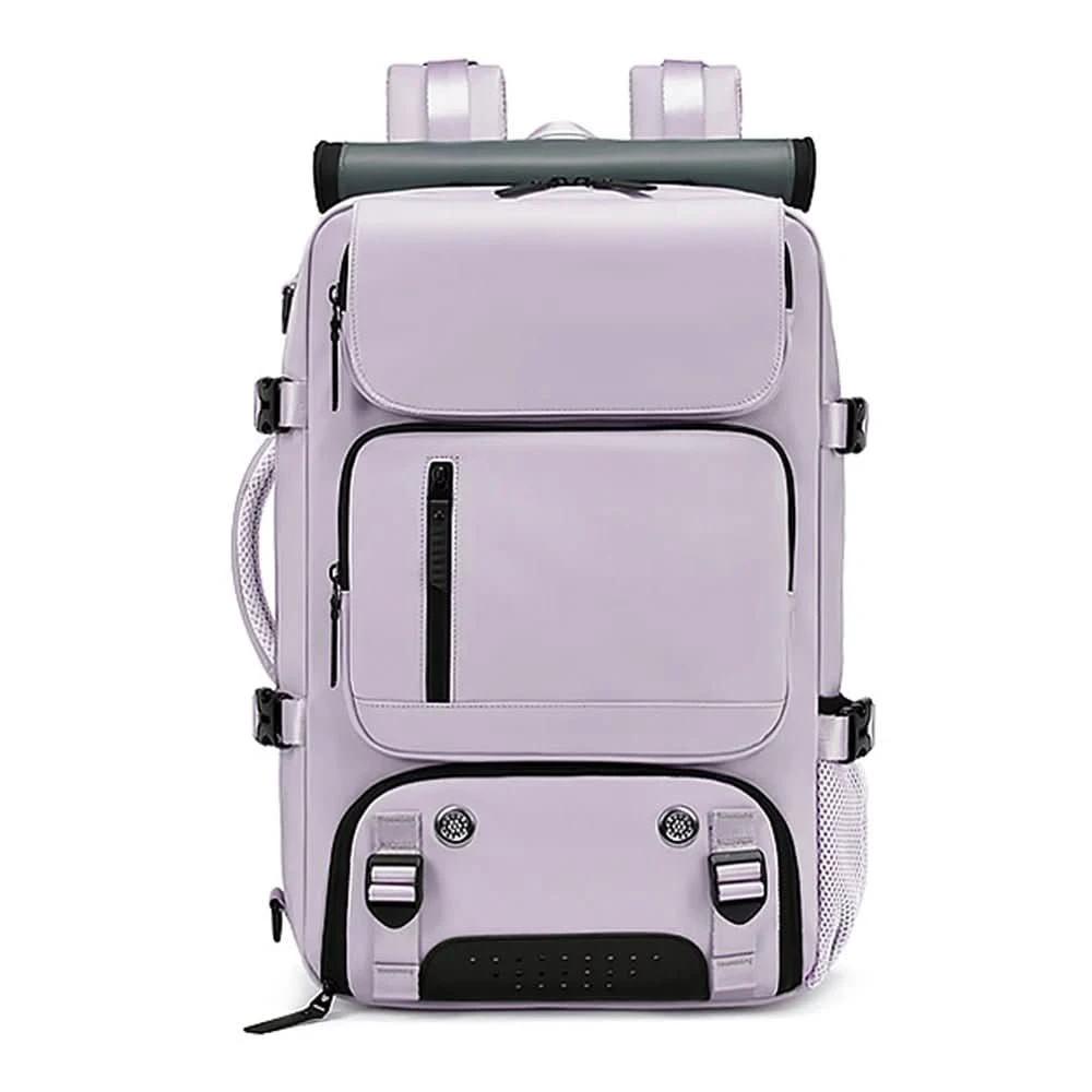 Travel backpack with USB connection, shoe compartment & anti-theft compartment by BowLift