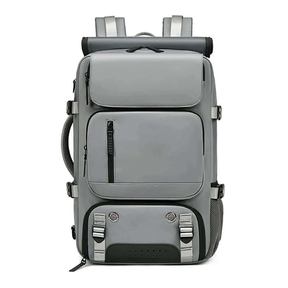 Travel backpack with USB connection, shoe compartment & anti-theft compartment by BowLift