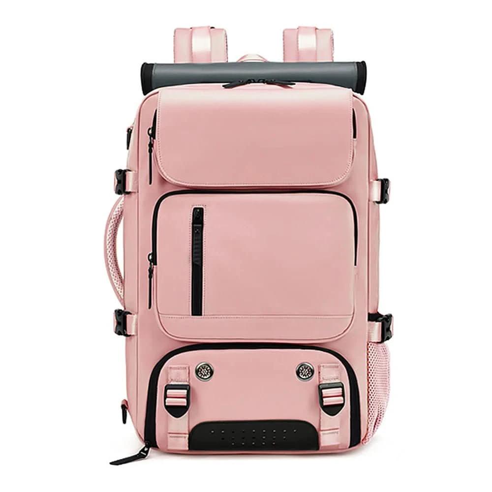 Travel backpack with USB connection, shoe compartment & anti-theft compartment by BowLift