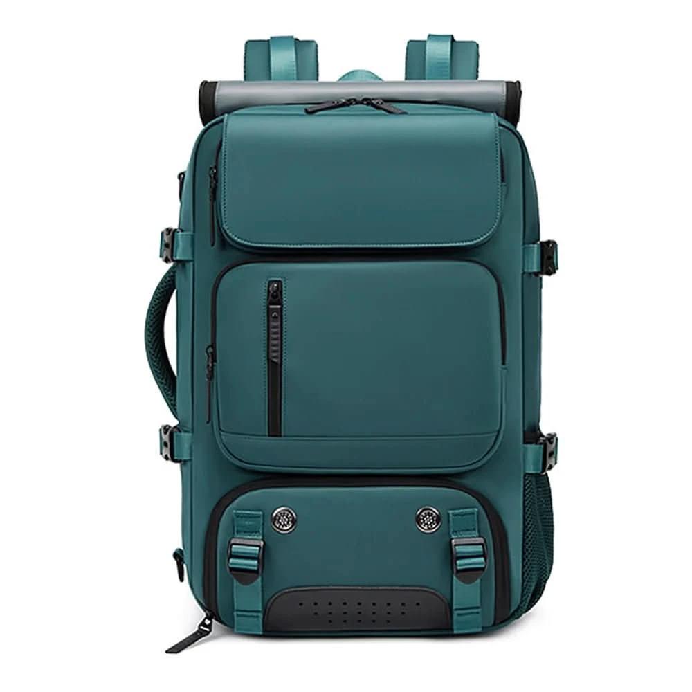 Travel backpack with USB connection, shoe compartment & anti-theft compartment by BowLift