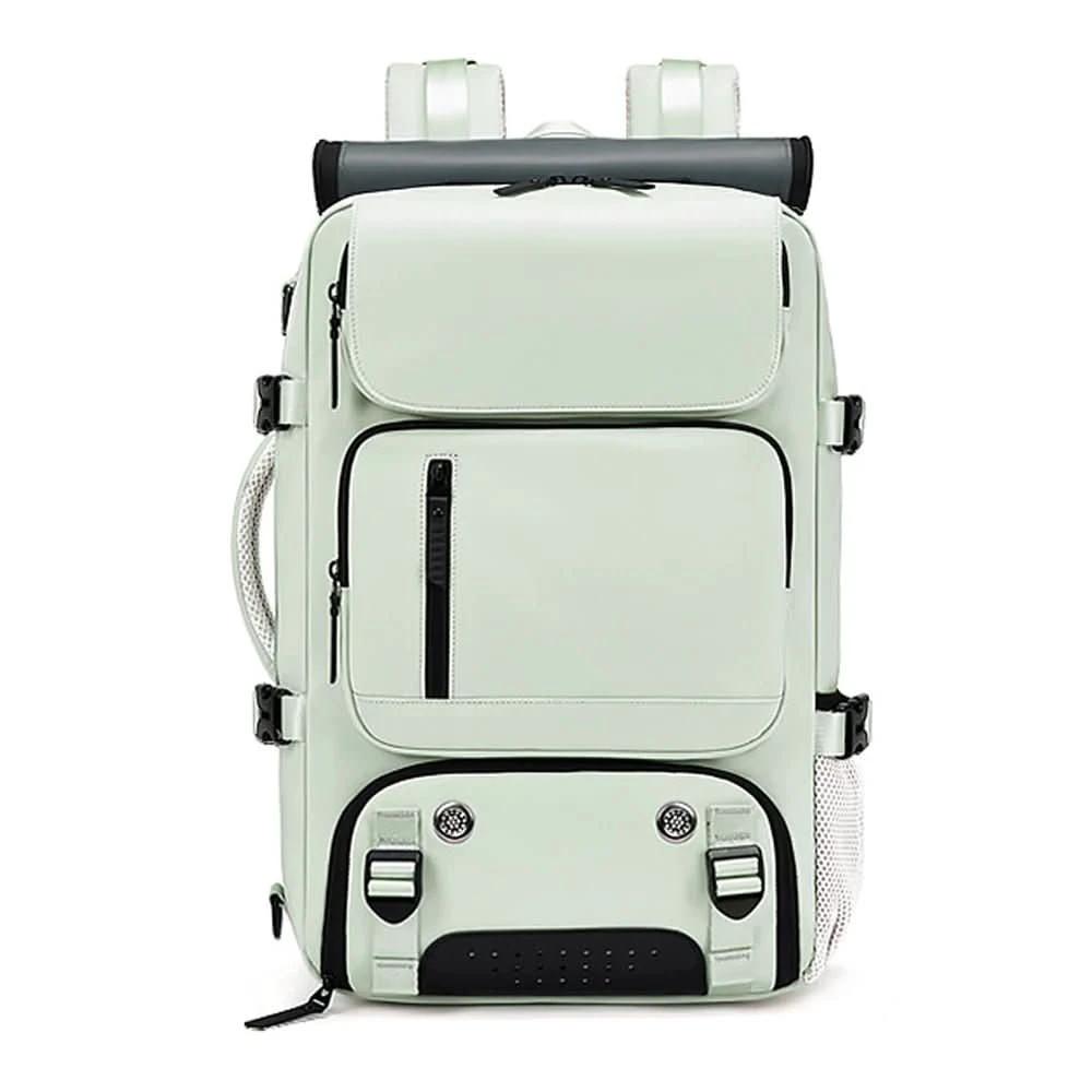 Travel backpack with USB connection, shoe compartment & anti-theft compartment by BowLift