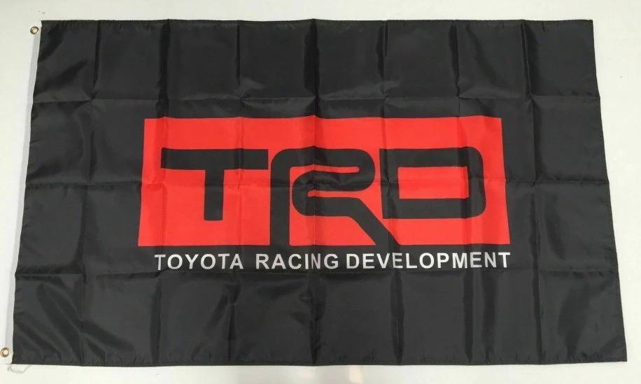 TRD Toyota Style 4 Racing Development Banner Flag Car Turbo Drift JDM Workshop 3x5ft by flagsjustdoit