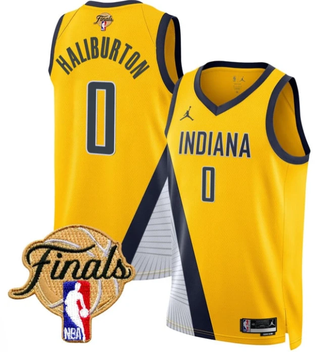 Tyrese Haliburton Jersey #0 Indiana Pacers 2025 Finals Swingman Stitched Icon by My store basketball