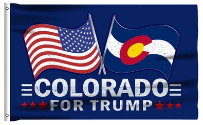 Trump 2024 Take America Back Flag- Colorado For Trump 3x5 FT Banner-100% polyester-2 Metal Grommets by flagsshop