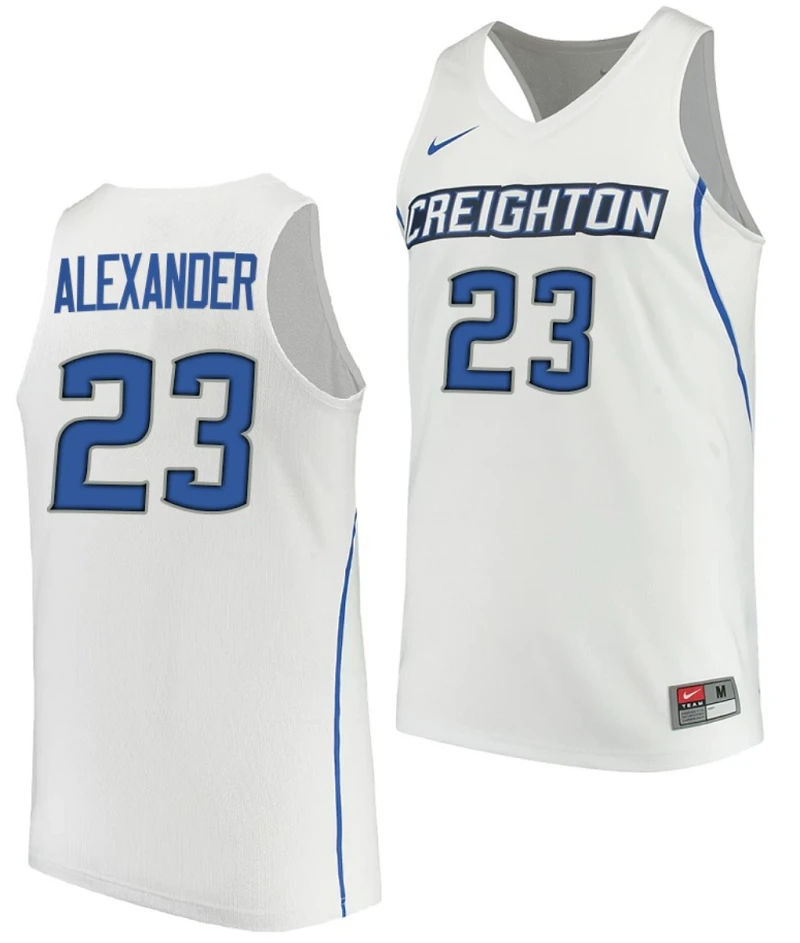 Trey Alexander Jersey #23 Creighton Bluejays College Basketball Performance by My store basketball