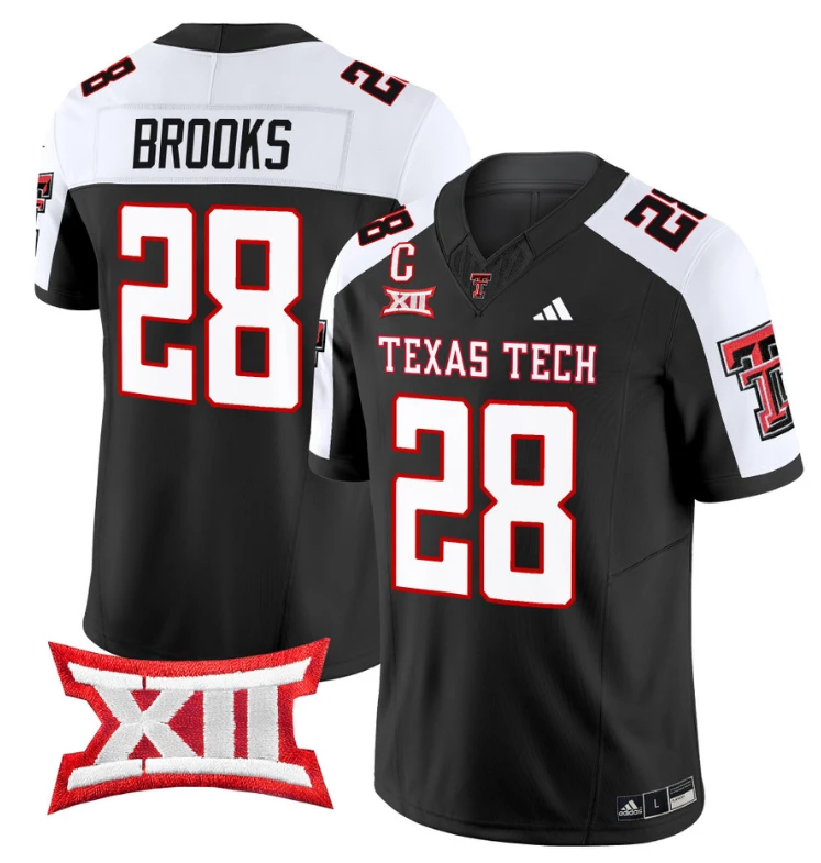 Tahj Brooks Jersey #28 Texas Tech Red Raiders Vapor Limited Football Black Alternate by My Store