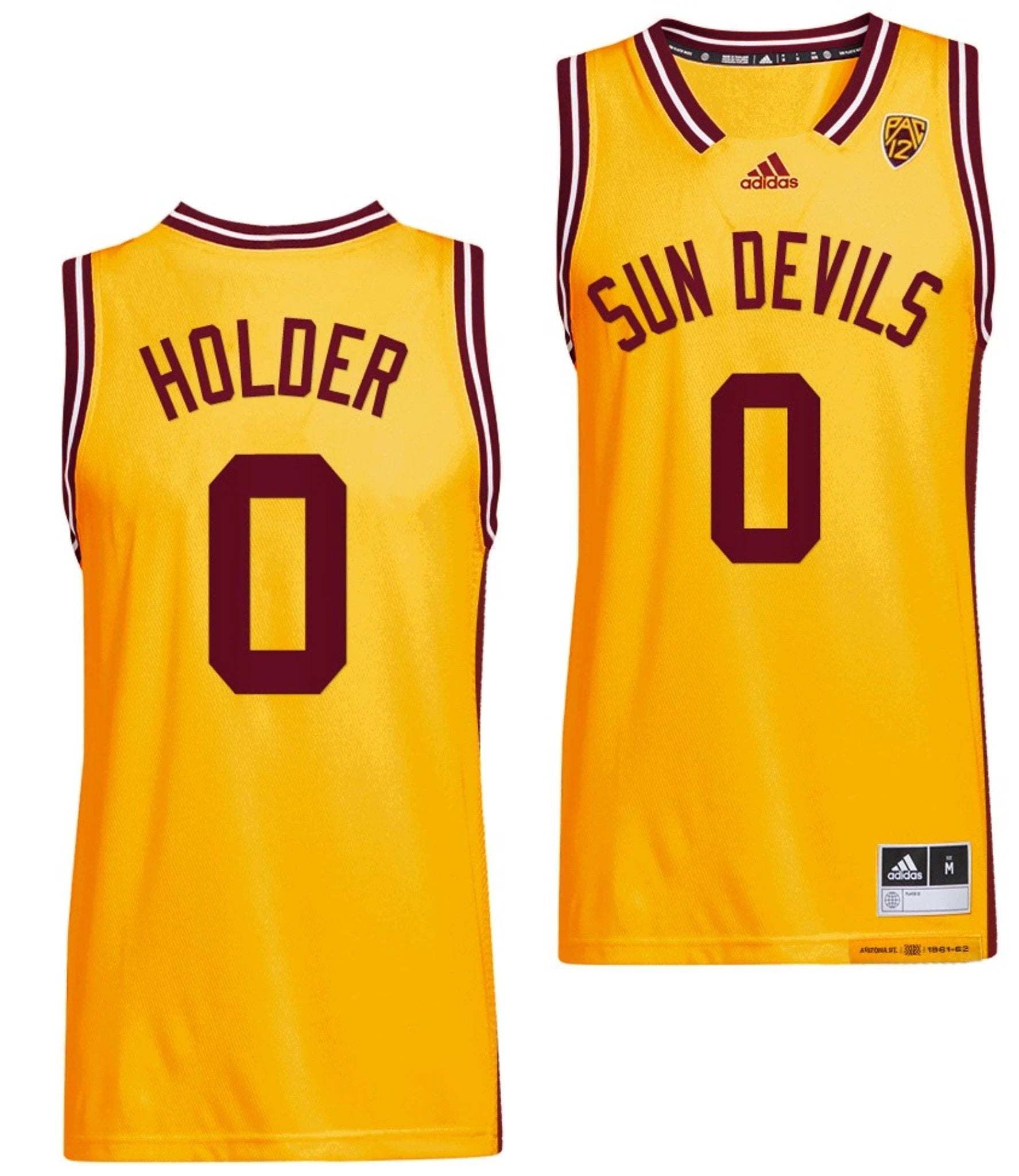 Tra Holder Jersey Arizona State Sun Devils College Basketball Gold #0 by My store basketball