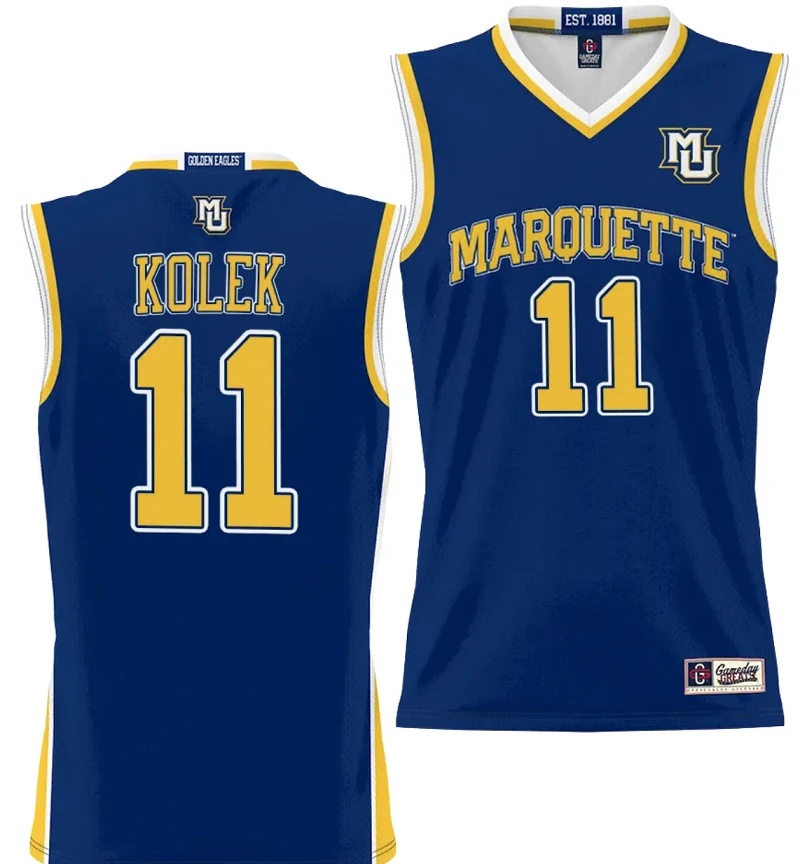Tyler Kolek Jersey #11 Marquette Golden Eagles NIL Basketball Lightweight by My store basketball