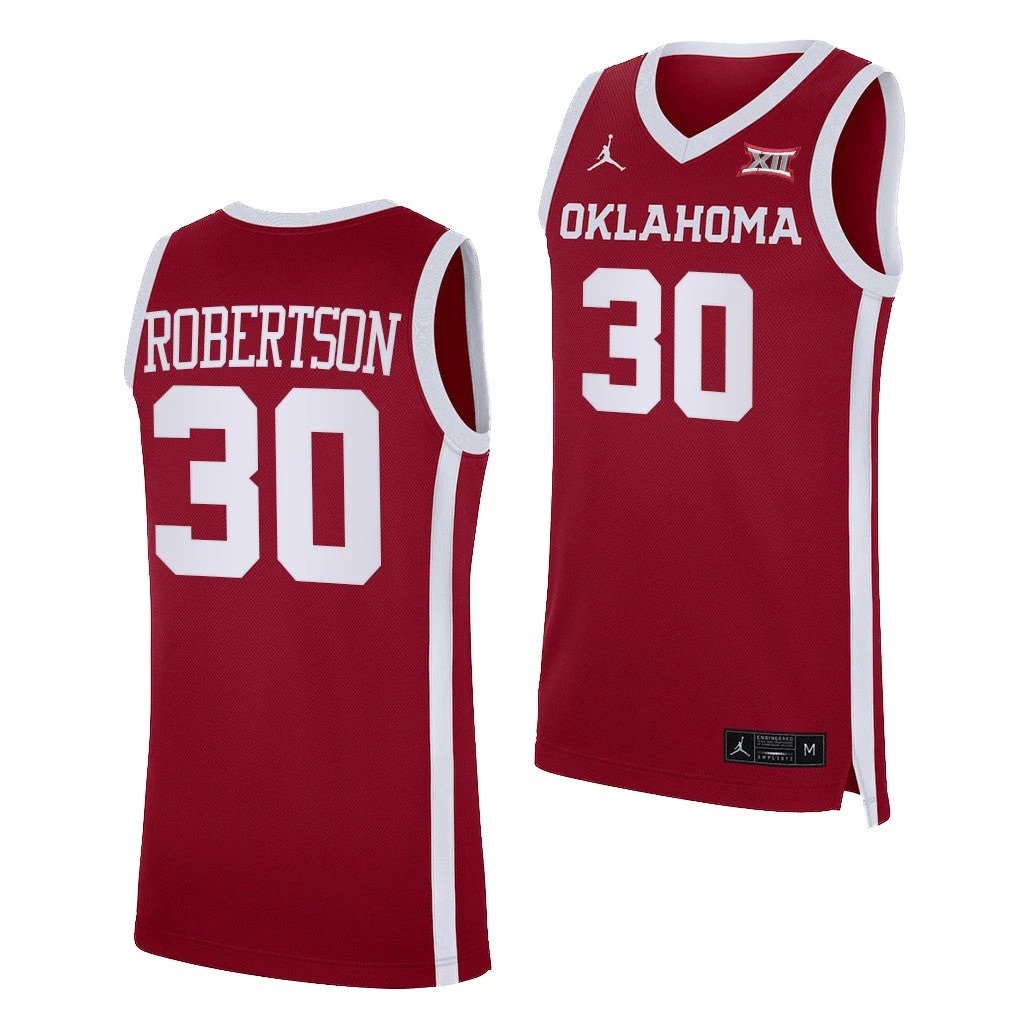 Taylor Robertson Jersey Oklahoma Sooners College Basketball NCAA eligibility Jersey 2023 WNBA Draft Red #30 by My store basketball