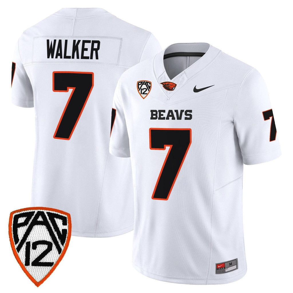 Trent Walker Jersey #7 Oregon State Beavers 2025 Limited Stitched White by My Store NCAA Football Jerseys