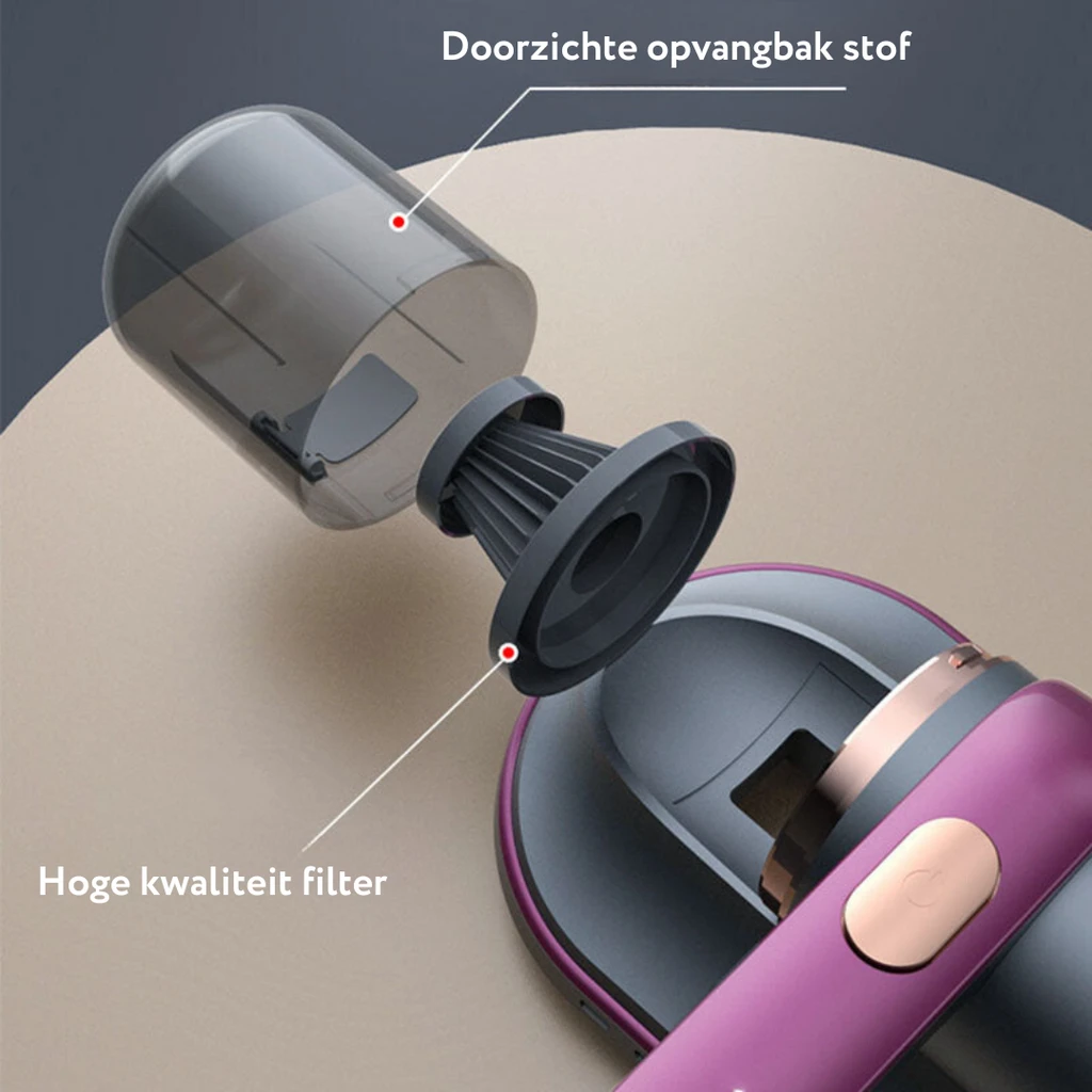 DustAway powerful UV vacuum cleaner for a dust-free home Bowlift by Bowlift