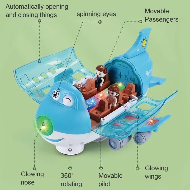 360° rotatable electric airplane toy by BowLift