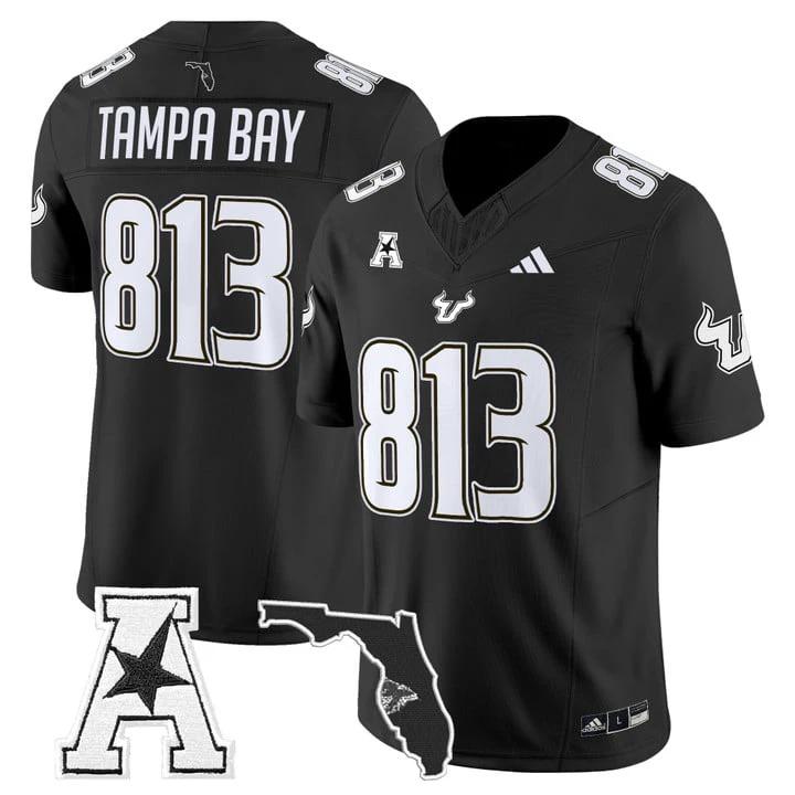 Tampa Bay Jersey #813 South Florida Bulls 2025 Vapor Limited Stitched Black by My Store NCAA Football Jerseys