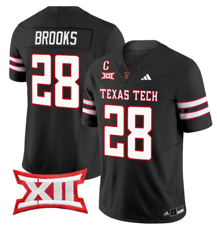 Tahj Brooks Jersey #28 Texas Tech Red Raiders Vapor Limited Football Black by My Store