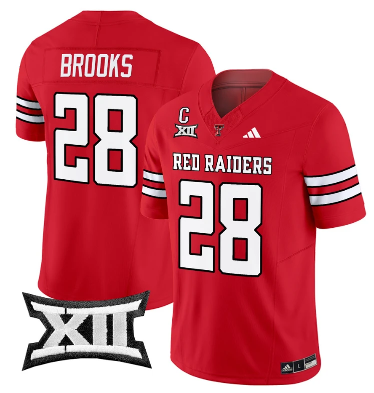 Tahj Brooks Jersey #28 Texas Tech Red Raiders Vapor Limited Football Red by My Store